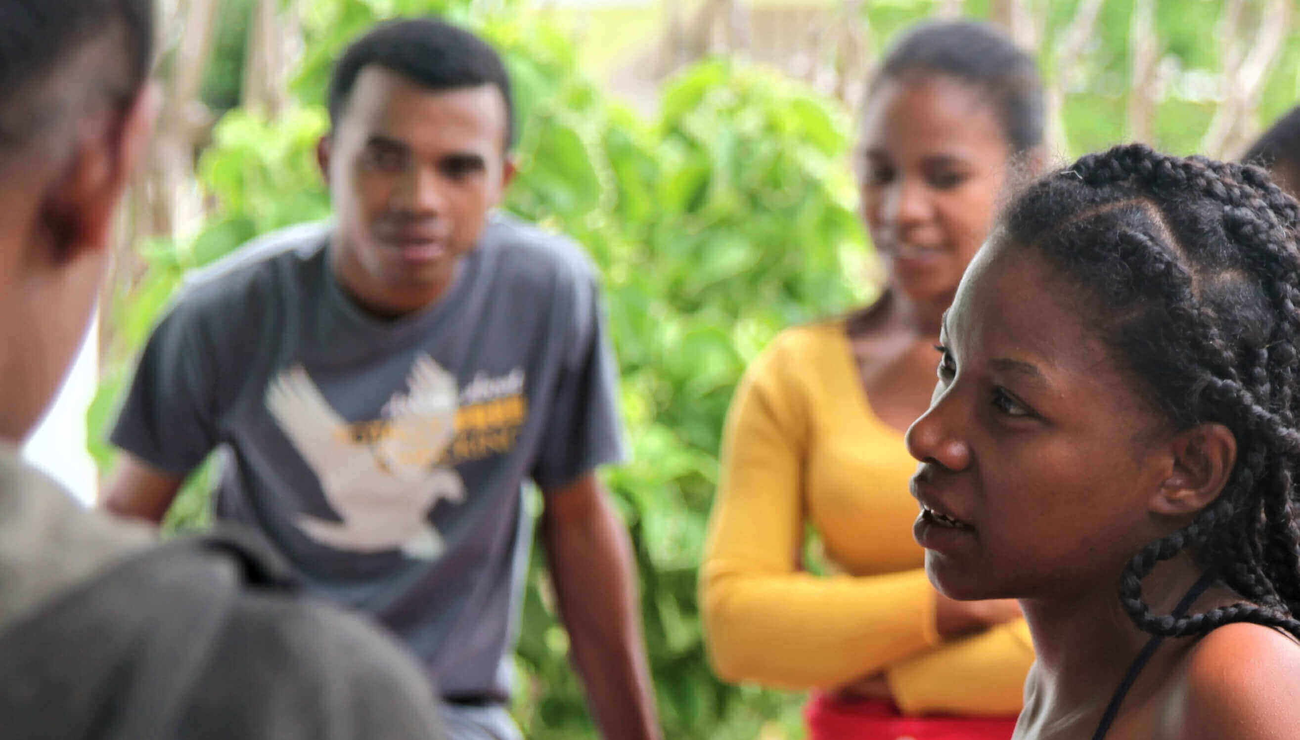 Students in tea time